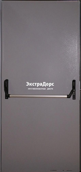 Глухая противопожарная дверь серая с антипаникой в Наро фоминске  купить