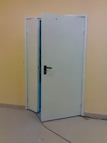 Огнезащитная дверь две створки в офисе