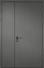 Дверь с выпадающим порогом противопожарная EI-60 черная